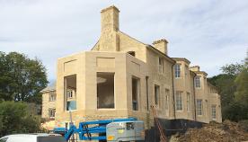 dressing in & alignment of cut ashlar detail in situation of complete build.
